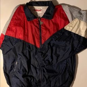 Vintage Wilson Windbreaker Full Zip Metal Zipper L